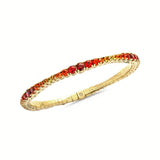 bracelet Stretch & Stack Ruby, Orange & Yellow Sapphire Ombre Tennis Bracelet