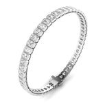 Bracelets 14K & 18K Gold and Radiant Cut Diamond 7-8 ct Tennis Bracelet Bezel Set, Lab Grown