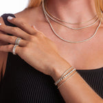 Bracelets 14K & 18K Gold Diamond Large Tennis Bracelet 4.8 ct, 4-prong setting, Lab Grown