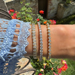 Bracelets 14K and 18K Gold and Radiant Cut Diamond 7-8 ct Tennis Bracelet Bezel Set, Lab Grown