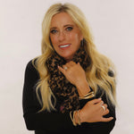 Bracelets 14K and 18K Tri-Color Gold Triple Rolling Ribbed Bracelet, 6mm