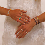 Bracelets 14K Gold Honeycomb Stretch Material Diamond Bracelet