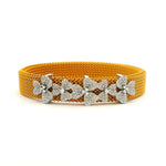 Bracelets 14K gold Material Flower Pave Diamond Bracelet