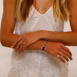 Bracelets 14K Gold Material Flower Pave Diamond Bracelet