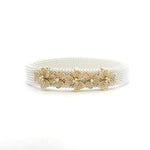 Bracelets 14K Gold Material Flower Pave Diamond Bracelet, Full Pave