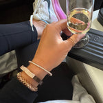 Bracelets 14K gold Rubber Element Pave Diamond Bracelet