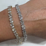 Bracelets 14K or 18K Gold and Multi-Shape Diamond 14.1 ct Tennis Bracelet, Lab Grown