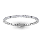 Bracelets 6" / White Gold / 14K 14K & 18K Gold Diamond Large Tennis Bracelet 6.95 ct & Up, 4-prong setting, Lab Grown