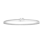 Bracelets 6" / White Gold / 14K 14K or 18K Gold Diamond Mini Tennis Bracelet 1.4 ct 4-prong setting, Lab Grown