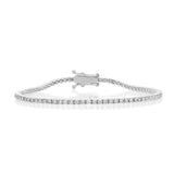 Bracelets 6" / white gold Mini 14K Gold and Diamond Tennis Bracelet 1-1.3 ct 4-Prong Setting