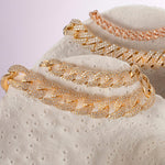 Bracelets Medium 14K Gold & Micro-Pave Diamonds Cuban Chain Bracelet Signature Piece