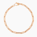 Bracelets Medium 14K Gold Paper Clip Link Bracelet