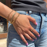 Bracelets Medium 14K Gold Paper Clip Link Bracelet
