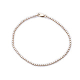 Bracelets Mini 14K Gold and Diamond Tennis Bracelet Invisible Setting