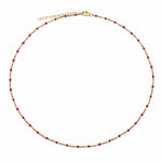 Bracelets Ruby Red Ruby Red Enamel Bead Necklace