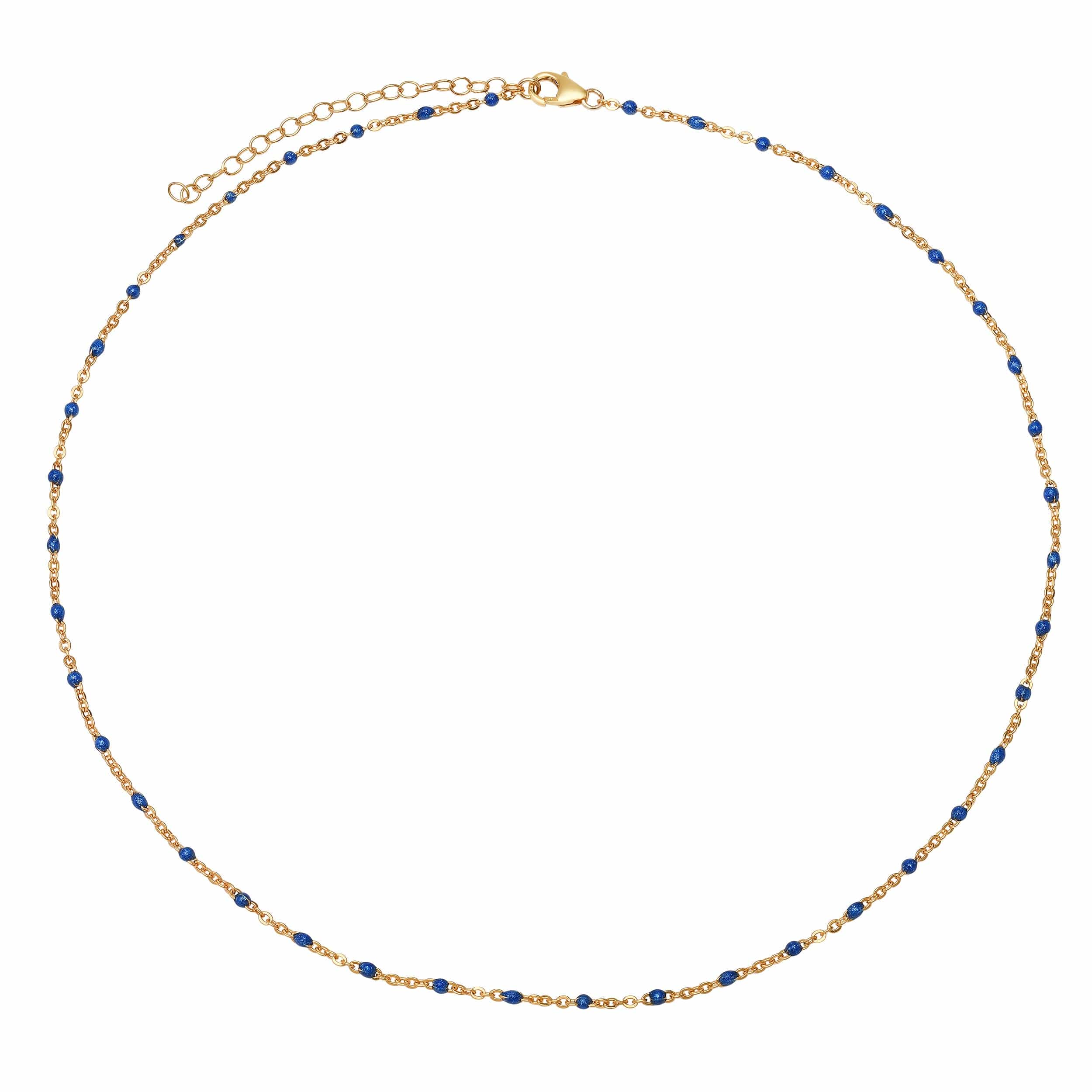 Bracelets Sky Blue Sky Blue Enamel Bead Necklace