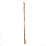 Bracelets Small 14K Gold and Micro-Pave Diamonds Cuban Chain Bracelet Signature Piece