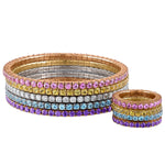 Bracelets Stretch & Stack Round Diamond Tennis Bracelet, 2.5 Carats, Lab Grown