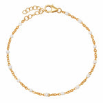 Bracelets Turquoise Blue White Enamel Beaded Bracelet