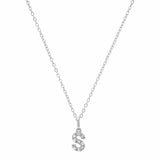 Charms & Pendants A / White Gold 14K Gold & Diamond Mini Initial Charms