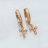 Charms & Pendants Individual Prong Set Diamond Cross Charm