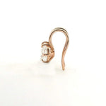 Earrings 18K Gold Invisible Diamond Drop Earrings, Natural Minded