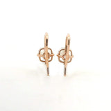 Earrings 18K Gold Invisible Diamond Drop Earrings, Natural Minded
