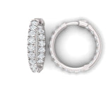 Earrings Inside Outside Medium Diamond Hoop Earrings Lab Grown