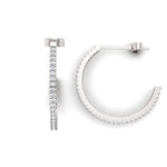 Earrings Mini Diamond Hoop Earrings Lab Grown