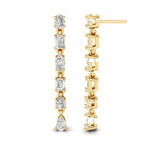 Earrings Multi-Diamond Dangle Earrings, Lab Grown