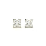 Earrings Rose Gold / 14K / .5 carats total weight 14K & 18K Gold Lili Cut Diamond Stud Earrings, Lab Grown