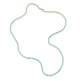 Necklace Emerald Tennis Necklace 3-Prong