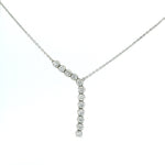 Necklace Twelve Diamond Necklace, Lab Grown