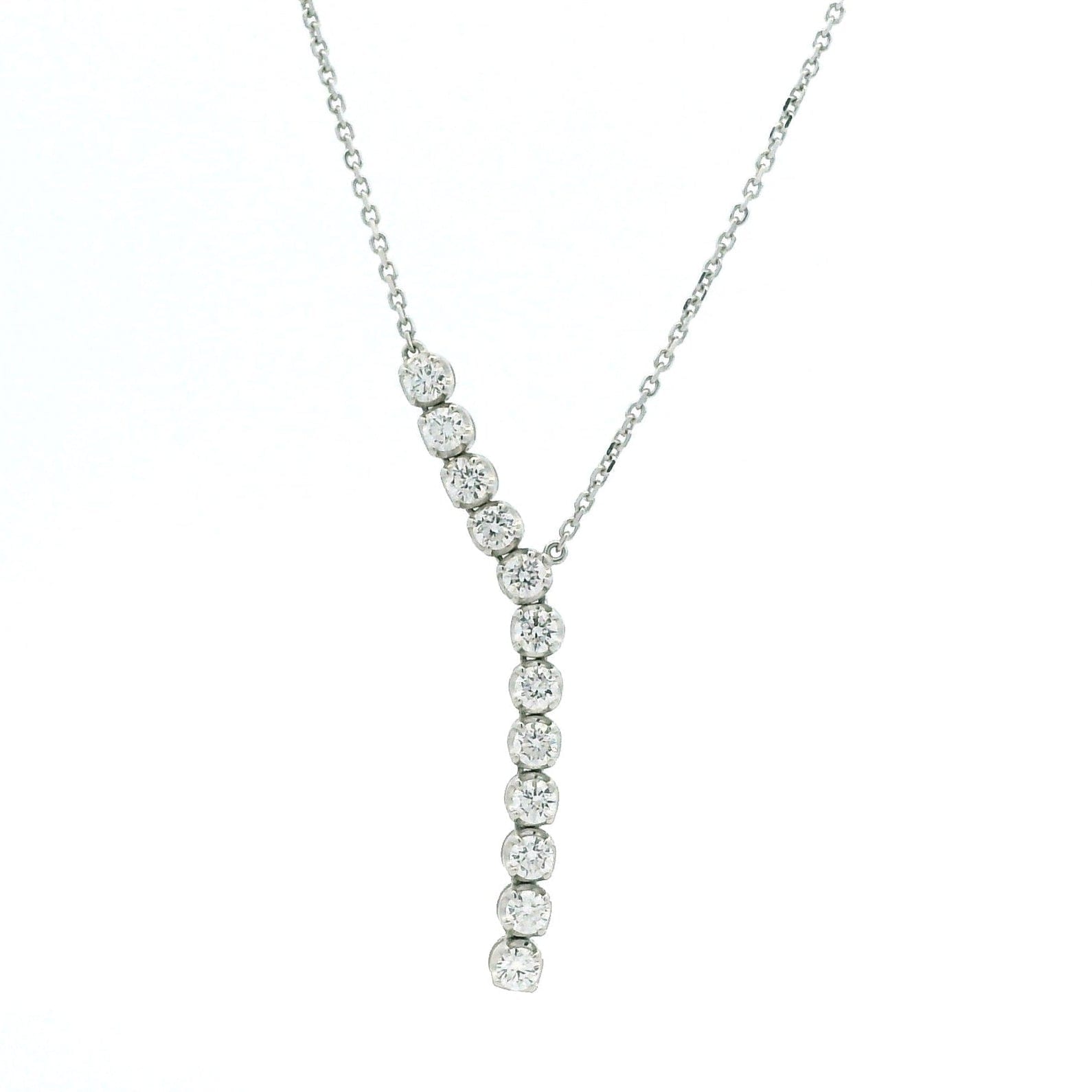 Necklace Twelve Diamond Necklace, Lab Grown
