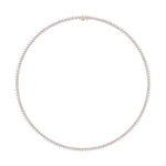 Necklaces 14K & 18K Gold and Diamond Tennis Necklace 3-Prong Setting, Straight, Lab Grown 7.5ct
