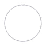 Necklaces 14K & 18K Gold and Diamond Tennis Necklace 3-Prong Setting, Straight, Lab Grown 7.5ct