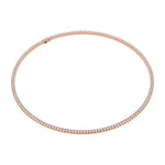 Necklaces 14K & 18K Gold and Diamond Tennis Necklace 3-Prong Setting, Straight, Lab Grown, 8-11.5cts