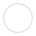 Necklaces 14K & 18K Gold and Diamond Tennis Necklace 3-Prong Setting, Straight, Lab Grown, 8-11.5cts