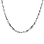 Necklaces 14K & 18K Gold Bezel Set Round Brilliant Diamond Necklace, Lab Grown, 7-7.5 Carats
