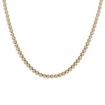 Necklaces 14K & 18K Gold Bezel Set Round Brilliant Diamond Necklace, Lab Grown, 7-7.5 Carats