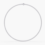 Necklaces 14K & 18K Gold Bezel Set Round Brilliant Diamond Necklace, Lab Grown, 9.8-10.5 carats