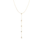 Necklaces 14K Gold Diamond Drop Y Necklace, Lab Grown