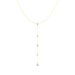 Necklaces 14K Gold Diamond Drop Y Necklace, Lab Grown