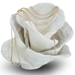 Necklaces Mini 14K Gold and Diamond Tennis Necklace Invisible Setting