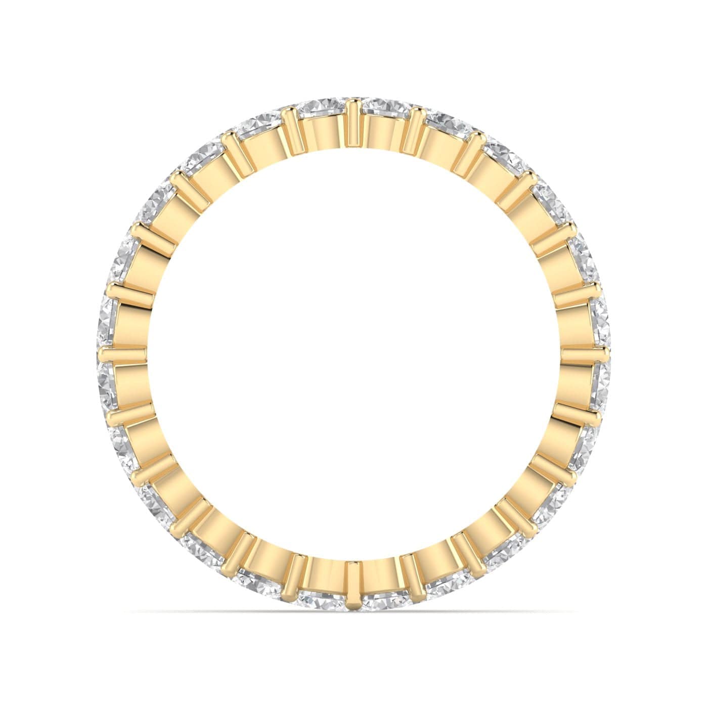 Rings 14K & 18K Gold Band of Diamond Eternity Ring, Lab Grown 8.1 ct