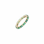 Rings 14K & 18K Gold East West Emerald Eternity Ring