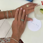 Rings 14K & 18K Gold East West Emerald Eternity Ring