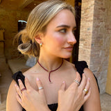 Rings 14K & 18K Gold East West Ruby Eternity Ring