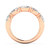 Rings 14K & 18K Gold Oval East West Diamond Eternity Ring, Lab Grown