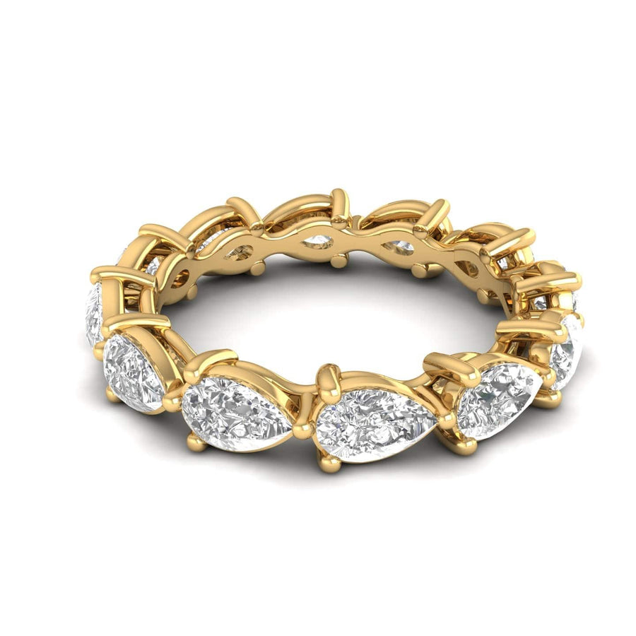Rings 14K & 18K Gold Pear East West Diamond Eternity Ring